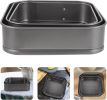 Springform Cake Pan Set of 3 (4, 7, 9 Inch) Square Leakproof Nonstick Cheesecake Pans with Removable Bottom Carbon Steel Bakeware