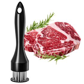 Stainless Steel Beaf Steak Mallet Meat Tenderizer Hammer 21 Pin Hand Press Tool