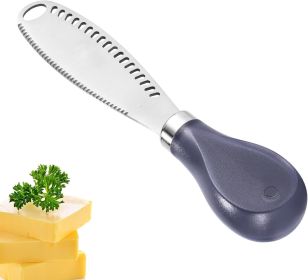 Butter Knife - 3-in-1 Stainless Steel Butter Spreader Knife Slicer with Wooden Handle Butter Cutter Butter Grater Kitchen Gadgets for Spreads Butter C