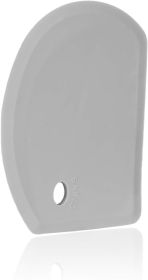 Flexible Curved Edge Silicone Bowl Scraper(5.98"x4.3"), Food Grade Dough Scraper for Baking Sourdough Bread, Cake, Multipurpose Kitchen Dish Scrapers