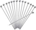 15PCS Cocktail Picks for Drinks, Stainless Steel Cocktail Toothpicks, Reusable Cocktail Skewers, Garnish Picks Bloody Mary Skewers
