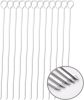 12 inch Barbecue Skewers Metal BBQ Sticks,12Pack Stainless Steel Square Skewer,Kebob
