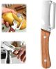 Multi-Functional Vegetable Peeler fo Kitchen: 2 in 1 Stainless Steel Peeler with Wooden Handle and Bottle Opener - Peelers for Potato Pumpkin Papaya Z