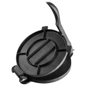 Tortilla Press, 8 Inch Tortilla and Roti Maker, Cast Iron Heavy Duty Tortilladora Press, Pre-Seasoned Pataconera Maker with 100 Pcs Parchment Paper