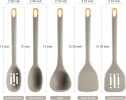Silicone Kitchen Cooking Utensils Set: MOACC Heat Resistant 13inch Long Kitchen Gadgets, BPA Free Non Stick Rubber Cook Accessories For Food Prep