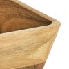 (2 pack) Acacia Wood Oval Serving Bowl, Natural Finish Brown