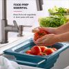 Collapsible Over the Sink Colander and Strainer for Kitchen, Agave