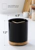 3 Compartment Utensil Holder, Extra Large Utensil Crock, Stable Ceramic Utensil Organizer