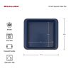 Aluminized Steel Nonstick 9-inch Square Cake Pan and Baking Dish, Ink Blue